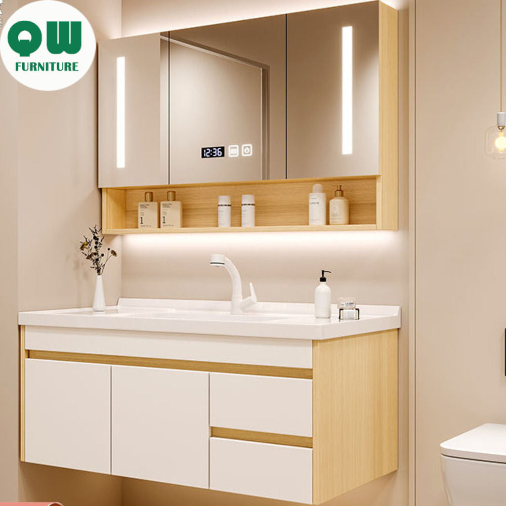 ห้องสุขาห้องน้ำภายในห้องน้ำห้องน้ำชุดห้องน้ำตู้กระจกอัจฉริยะ