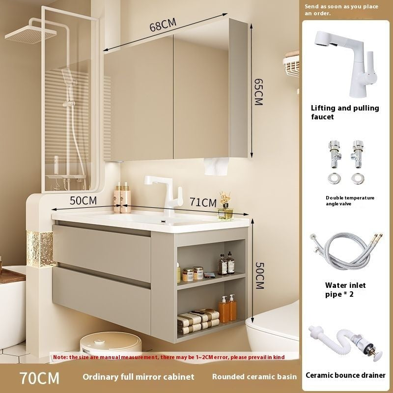 ตรวจสอบห้องน้ำตู้กระจกสมาร์ทห้องน้ำฮาร์ดแวร์เซรามิก