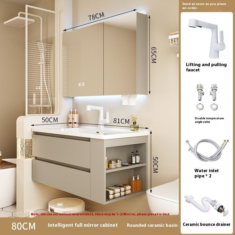 ตรวจสอบห้องน้ำตู้กระจกสมาร์ทห้องน้ำฮาร์ดแวร์เซรามิก