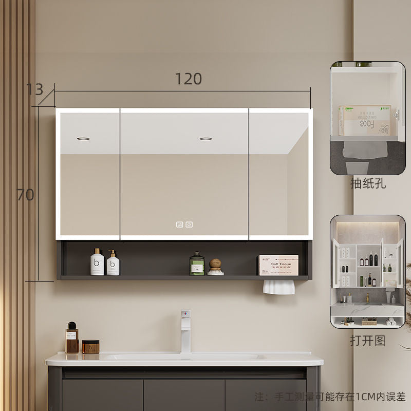 (aluminum)อลูมิเนียมอัลลอยด์สมาร์ทกระจกตู้ห้องน้ำกระจกสมาร์ท