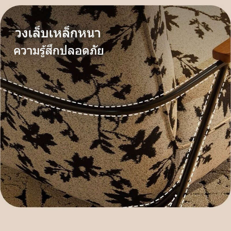 แสงดีไซน์ที่หรูหราให้ความรู้สึกรู้สึกถึงโซฟาเดี่ยวผ้าฝ้ายป่านเก้าอี้เก้าอี้ในบ้านขนาดเล็กระเบียงระเบียงดอกไม้ผ้า