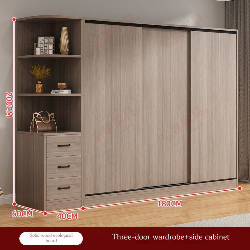 ห้องนอนประตูบานเลื่อนหน้าแรกห้องนอนจะมีแบบเรียบง่ายในตู้เสื้อผ้า 1.8ม