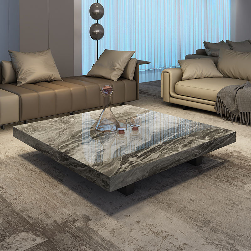 ส่วนอิตาลีแสงที่เพิ่มขึ้นขนาดเล็กห้องนั่งเล่นบ้านสี่เหลี่ยมแผ่นหินโต๊ะกาแฟเพื่อรองรับการออกแบบ