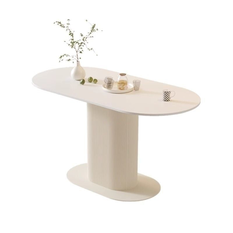 นอร์ดิกเจ้าหญิงโต๊ะอาหารขนาดเล็กครอบครัวโต๊ะอาหารห้องนั่งเล่นโต๊ะอาหารสไตล์ครีม 