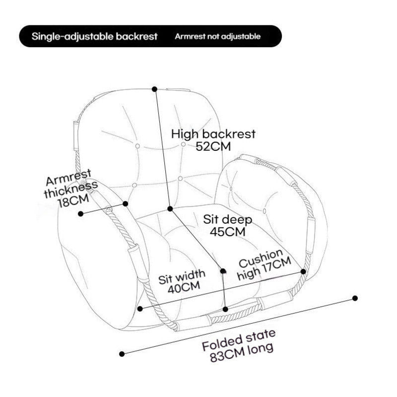 Teak Tatami Double Bedroom Living Room Balcony Small Sofa Lazy Chair