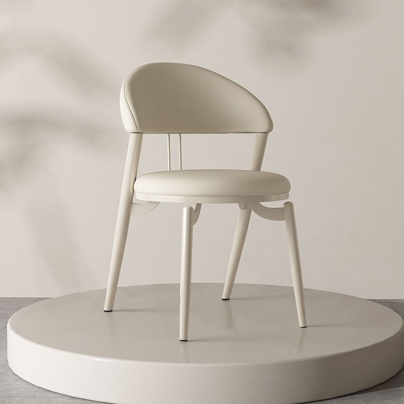 ส่วนครีมลมสีขาวเก้าอี้รองรับบ้านโมเดิร์นที่เรียบง่ายเก้าอี้ร้านอาหารกลับเก้าอี้รองรับ 