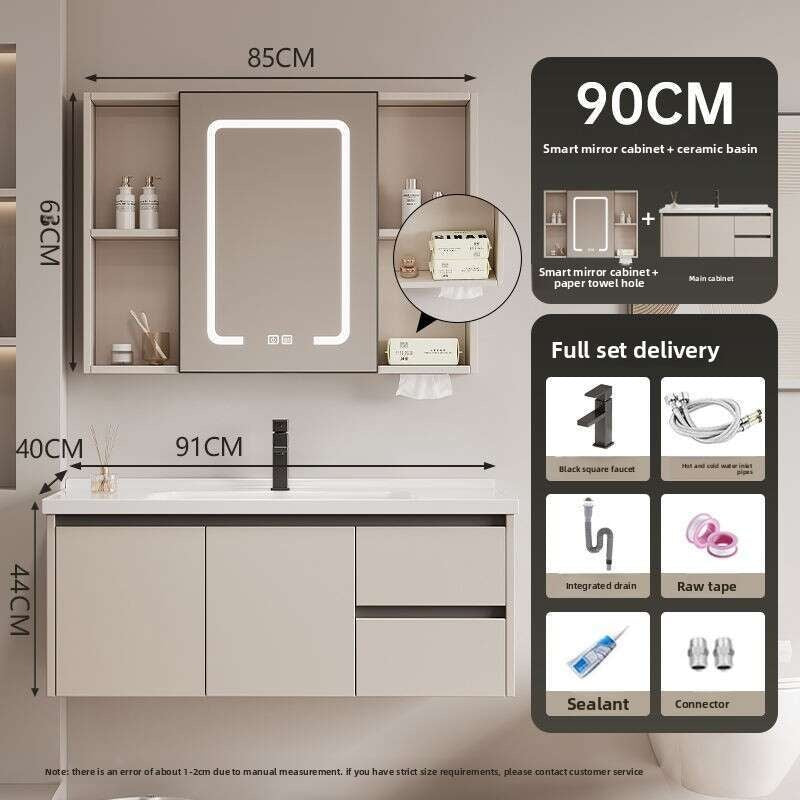 QW- Dressing table storage set, width 40 cm. Bathroom Mirror Cabinet