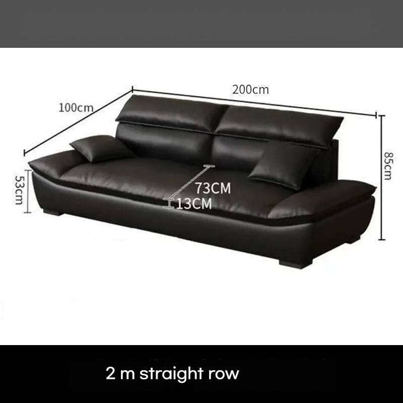 Sailing high living room, Italian luxury leather sofa, light