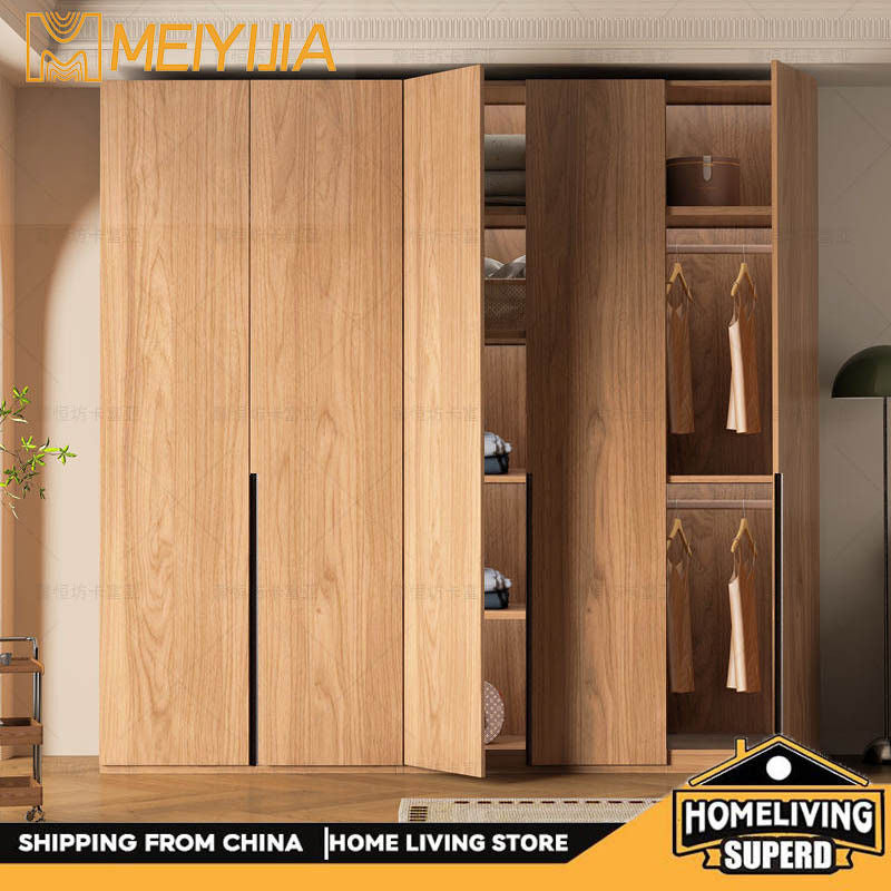 Home Bedroom Solid Wood Easy Assembly Small Wardrobe Children's Storage Cabinet