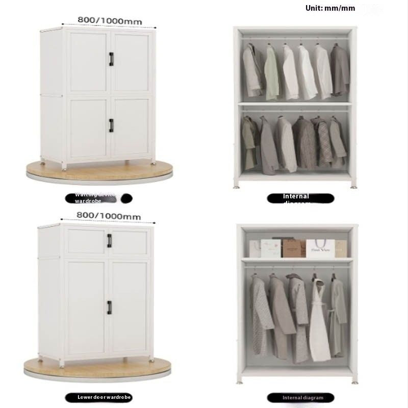 Metal Bedroom Home Wardrobe Durable Storage Cabinet