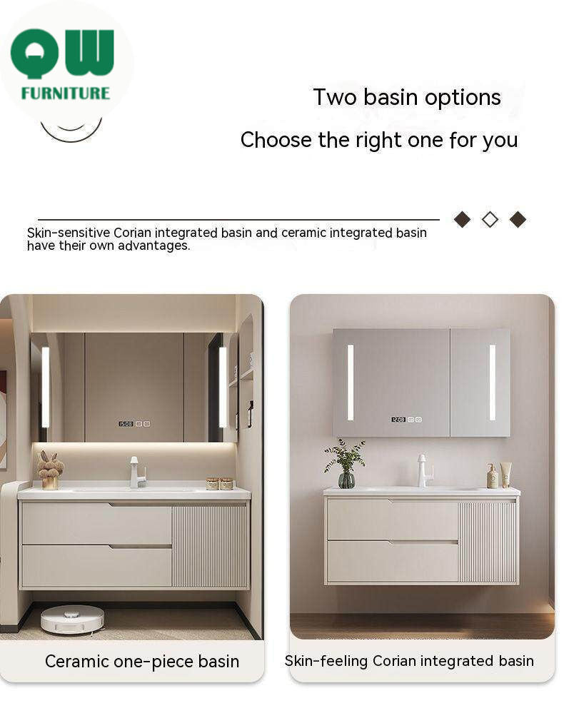 QW- Bathroom Sink Cabinet Set with Smart Mirror