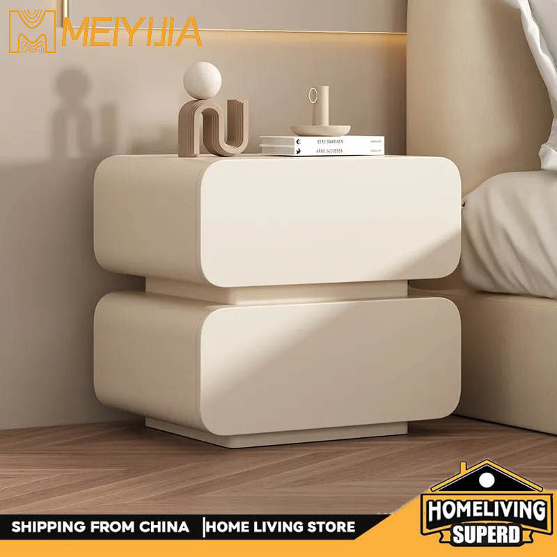 Table, Simple Modern Solid Wood Headboard Household Bed Storage Cabinet, Small Bedside Cabinet for Bedroom