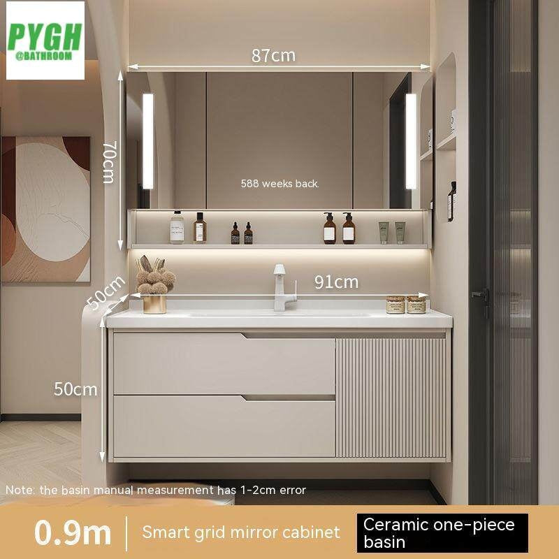 QW- Bathroom Sink Cabinet Set with Smart Mirror