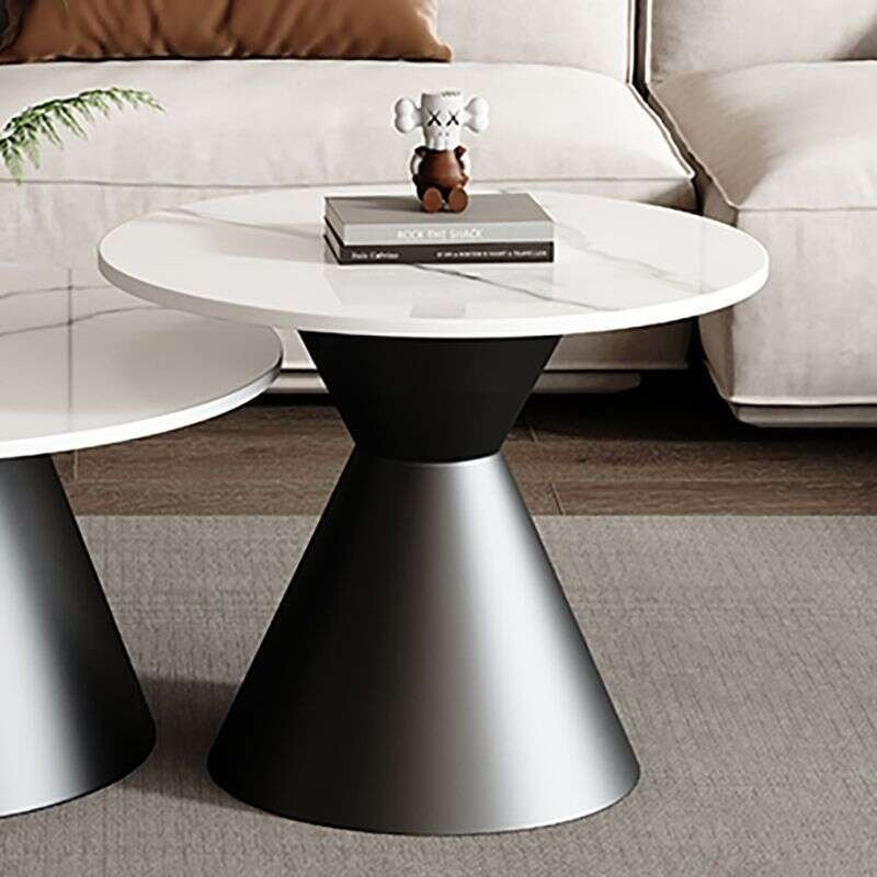 Slate Coffee Table Light and elegant coffee Sofa side for home living room, small round table