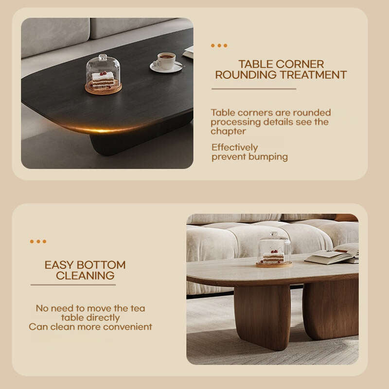 Living Room Tea Home Coffee Stone Board Combination Table