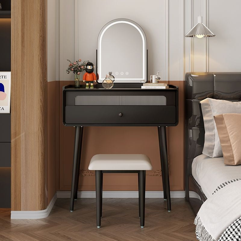 โต๊ะเครื่องแป้งสไตล์ฝรั่งเศสที่เก็บของ One Bedroom โต๊ะเครื่องแป้งอเนกประสงค์พร้อมกระจก ·