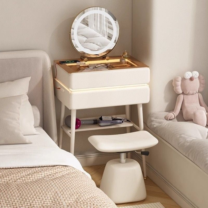 Multifunctional Mini Small Bedroom Modern Simple Dressing Table New Style Safety Glass