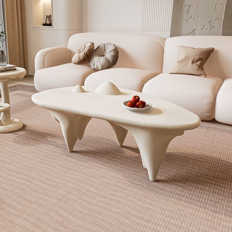 Nordic Cream Wind Light Elegant Design Sense Living Room Coffee Beside Tea Table Mountain and River Art New Style