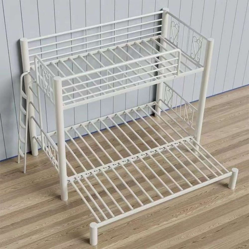 Upper and Lower Beds, Artwork Bed, Iron Frame Bunk Bed for Home, Pull Adjustable 1.8 Meters