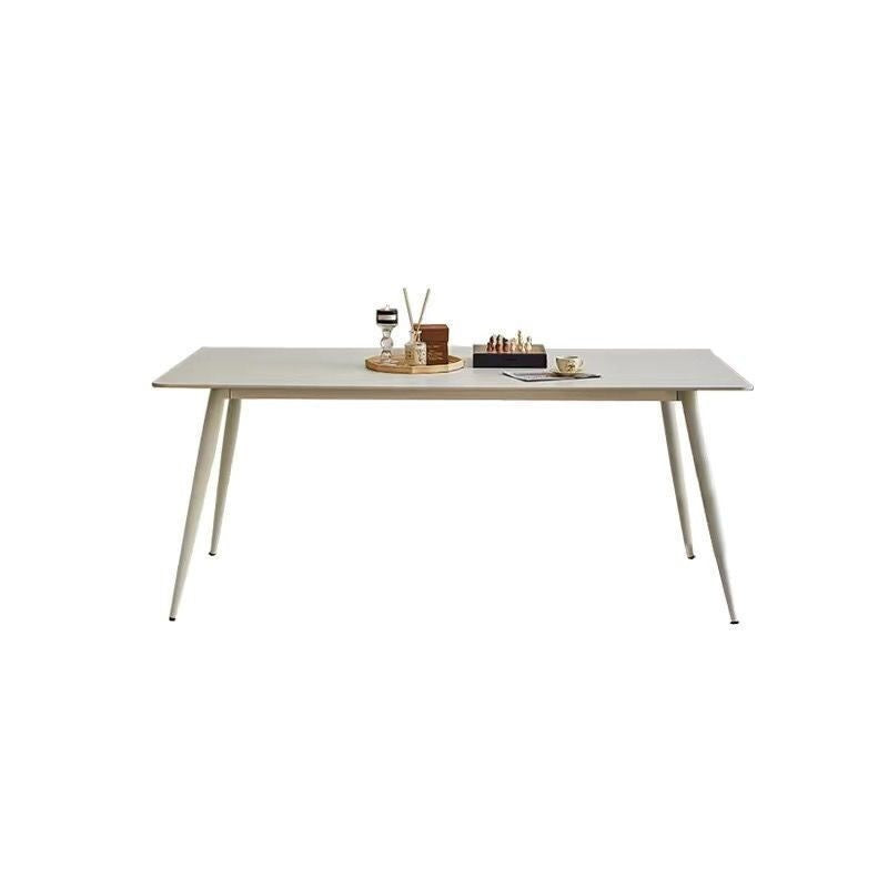 Nordic Style Marble Dining Table pure white Simple but elegant Suitable for small homes, minimalist square tables.