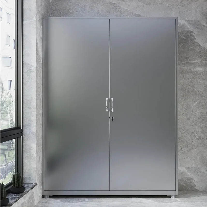 wardrobe 304 Stainless Steel Balcony Storage Clothes Changing Shoe Cabinet, Shelves, Multi-layer Bedroom Shelves