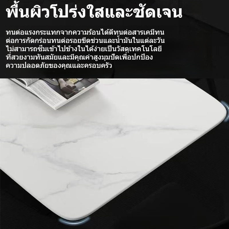 Italian Bench and Chairs - Modern Luxury Rectangular Dining Table Set