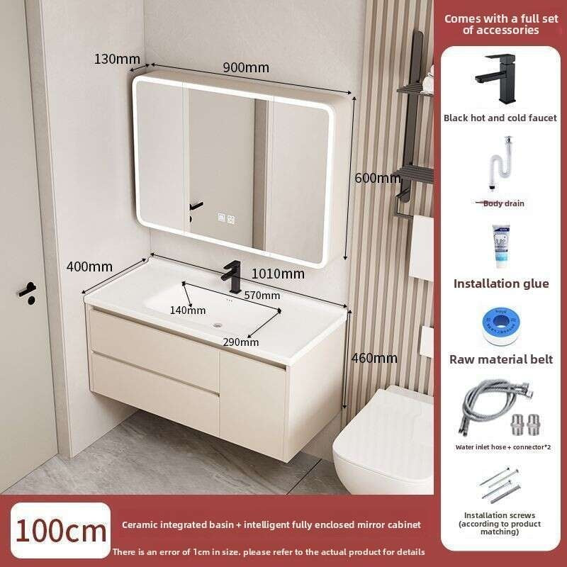 QW- Dressing table storage set, width 40 cm.Bathroom Mirror Cabinet