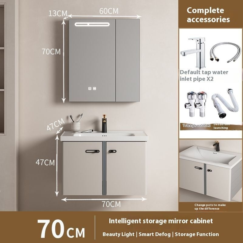 (aluminum)ตู้ห้องน้ำสแตนเลสห้องน้ำตู้กระจกสมาร์ทห้องน้ำในห้องน้ำ 