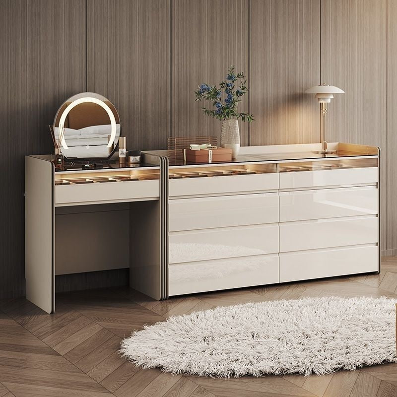 Light Luxury Chest of Drawers, Bedroom Dressing Table, Cosmetic Bed Storage Cabinet, Tail Cabinet