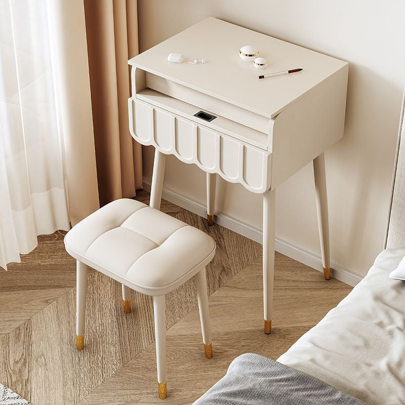 French Style Cream Wind Small Light Luxury Flip Cover Bedside Dressing Table Top