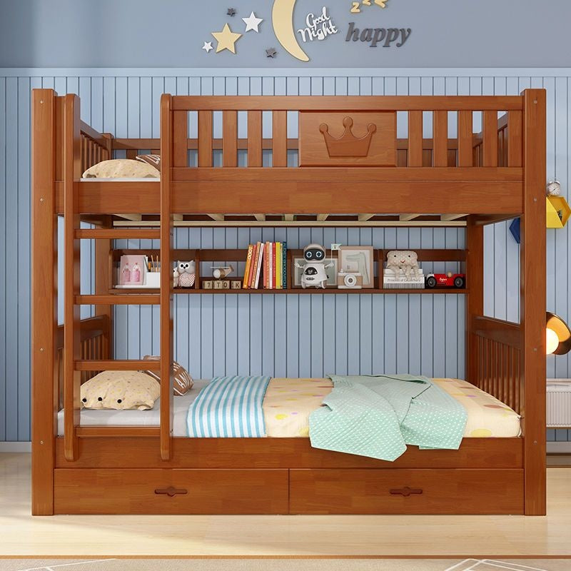 ห้องโถงไม้โอ๊คบนและล่างบ้านขึ้นและลงเตียงสองชั้นเตียงในหอพักสูงต่ำเตียงขนาดเล็กสำหรับผู้สูงอายุ