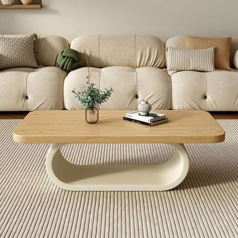 Solid wood coffee small living room, home type, tea cream table, creative, modern, simple.