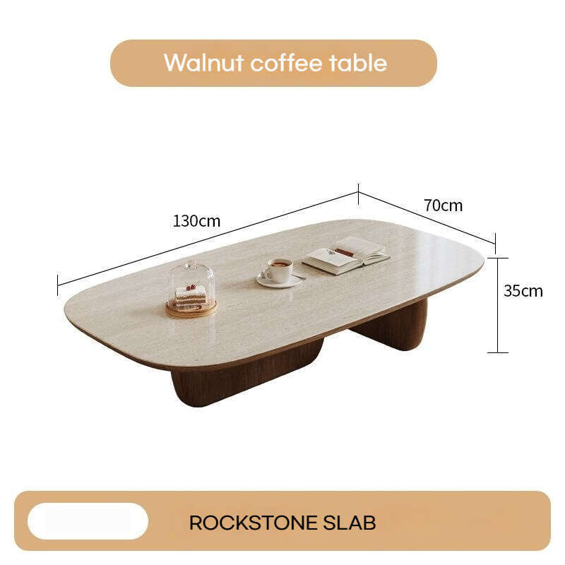 Living Room Tea Home Coffee Stone Board Combination Table