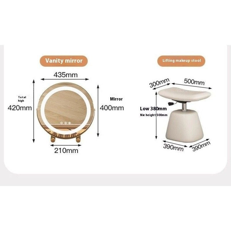 ในมินิห้องนอนขนาดเล็กโต๊ะเครื่องแป้งโต๊ะเครื่องแป้งโต๊ะเครื่องแป้งที่ทันสมัยสไตล์ใหม่ป้อมปราการ