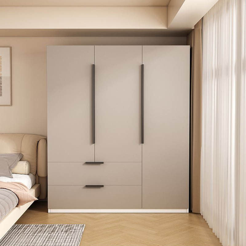 Solid Wood Home Bedroom Easy Assembly Two Door Storage Cabinet Small Wardrobe