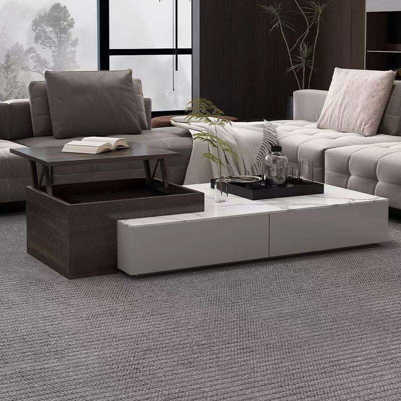 Multi-functional Adjustable Stone Coffee Table for Living Room Simple modern home use. Elegant and classy tea table.