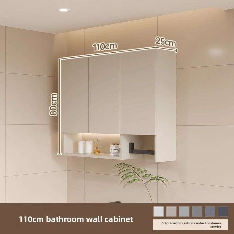 QW- Aluminum Hanging Cabinet Wall-mounted balcony Bathroom storage cabinet