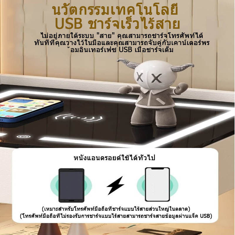 โต๊ะอัจฉริยะที่มีความสำคัญอย่างยิ่งในแบบไร้สายที่มีการกล่าวถึงแสงที่เพิ่มขึ้นในห้องนอน...