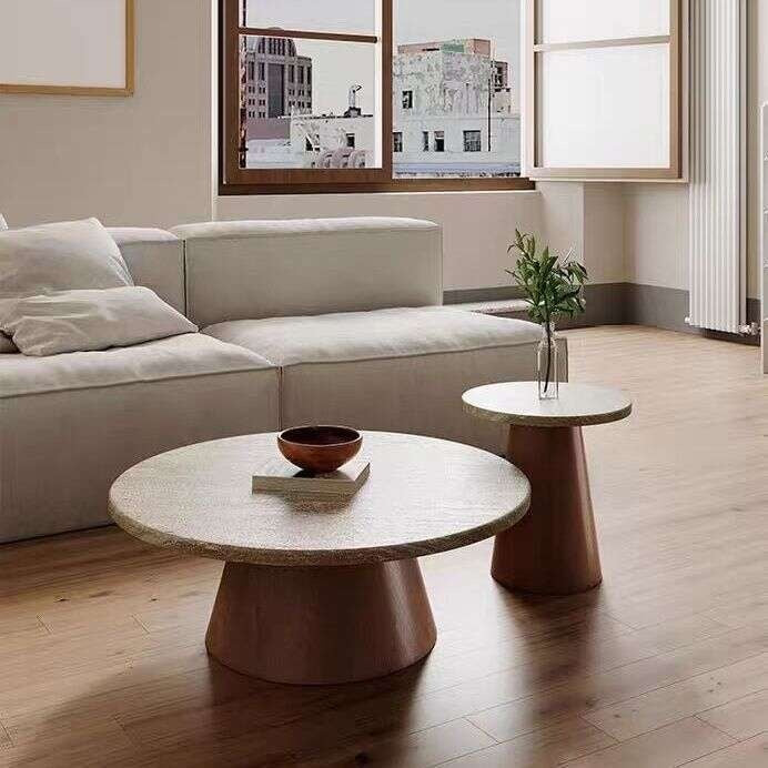 Stone Cave Living Room Home Marble Simple Small Coffee Table