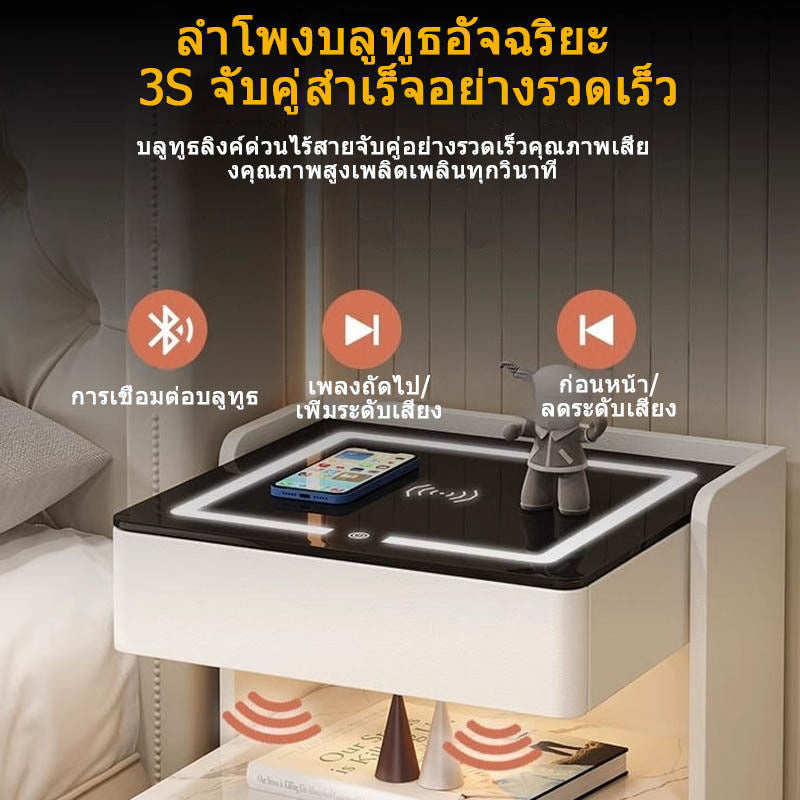 โต๊ะอัจฉริยะที่มีความสำคัญอย่างยิ่งในแบบไร้สายที่มีการกล่าวถึงแสงที่เพิ่มขึ้นในห้องนอน...
