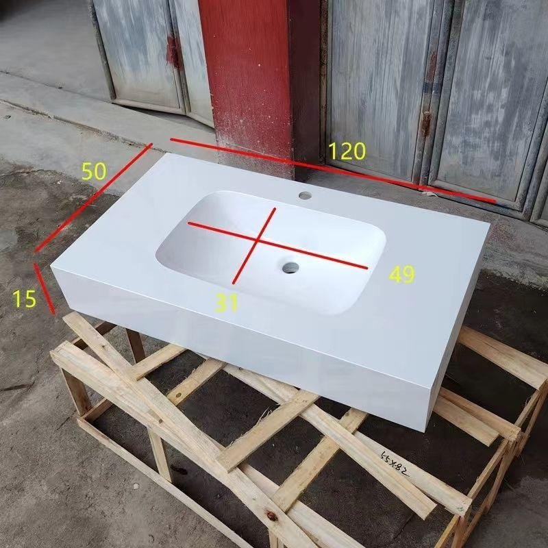 QW- Bathroom Artificial Stone Ceramic Basin