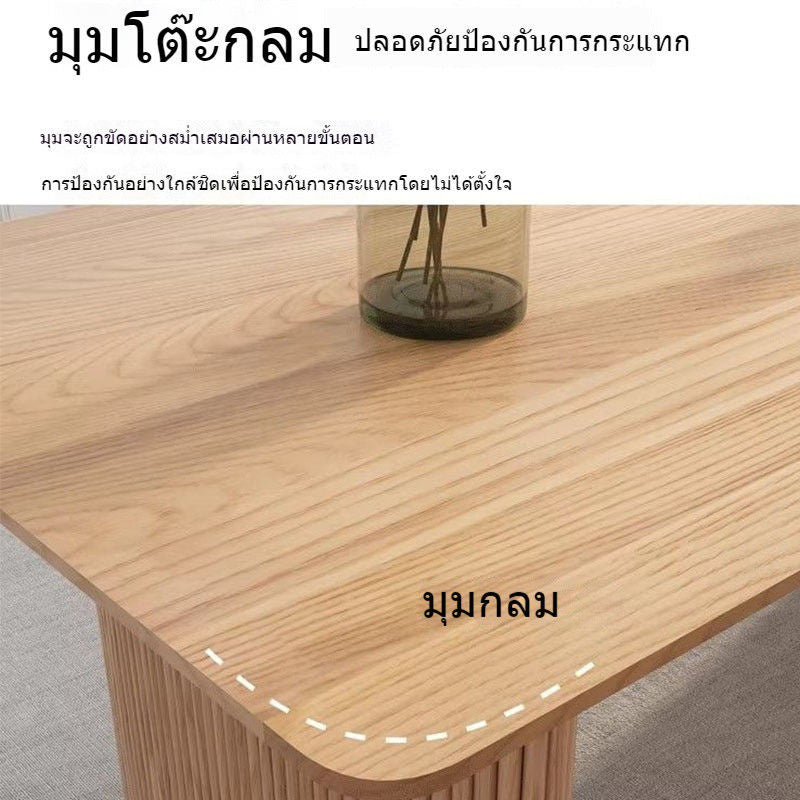 โต๊ะโต๊ะไม้โต๊ะพร้อมโต๊ะสไตล์ที่รองรับโต๊ะและเก้าอี้รวมกัน 