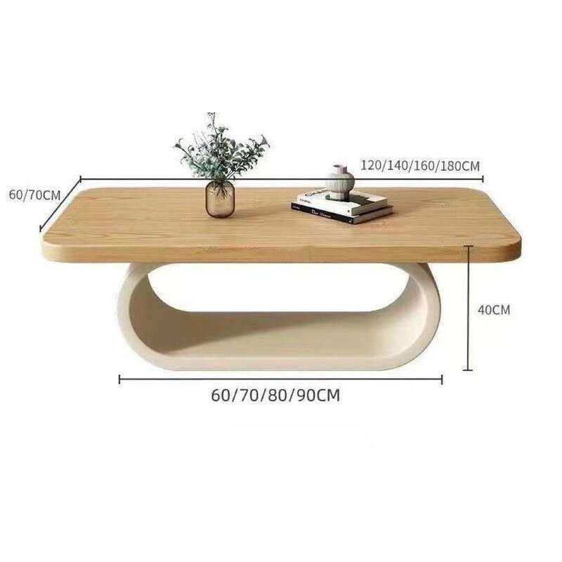 Solid wood coffee small living room, home type, tea cream table, creative, modern, simple.