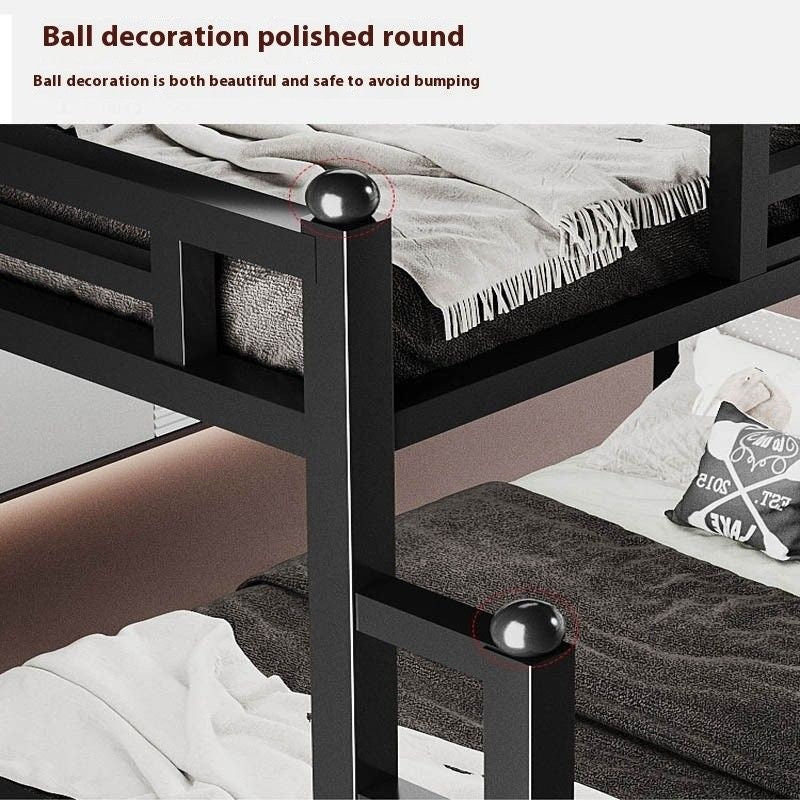 Bunk shelf, frame, upper and lower high-low bed, steel frame bed