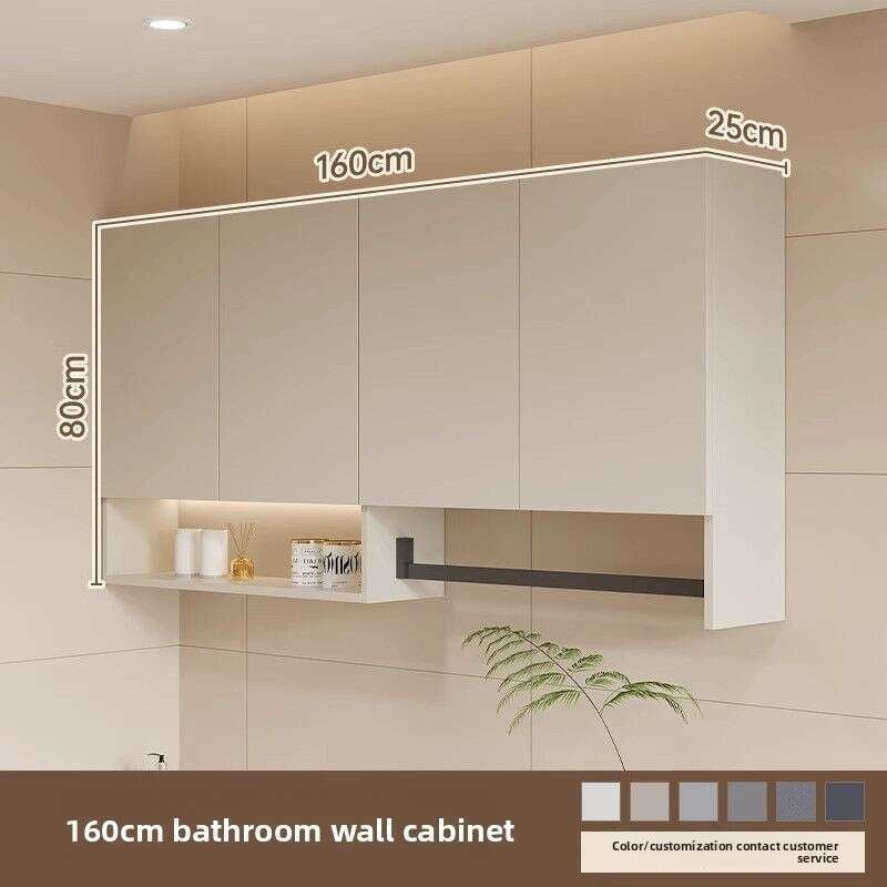 QW- Aluminum Hanging Cabinet Wall-mounted balcony Bathroom storage cabinet