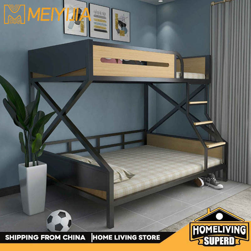 Upper double twin upper and lower maid steel frame bed, room