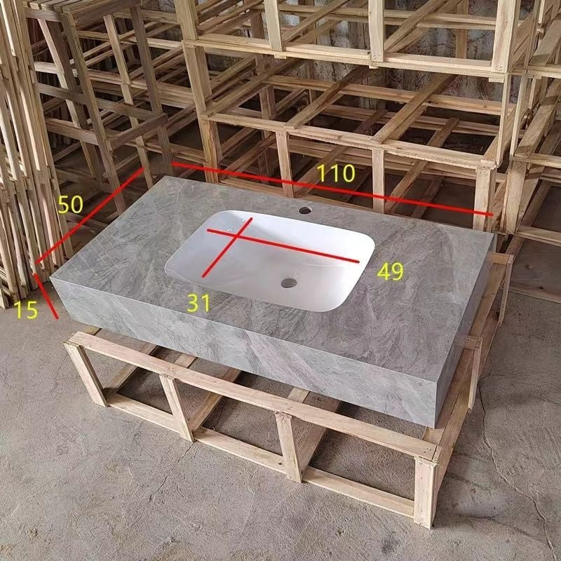 QW- Bathroom Artificial Stone Ceramic Basin