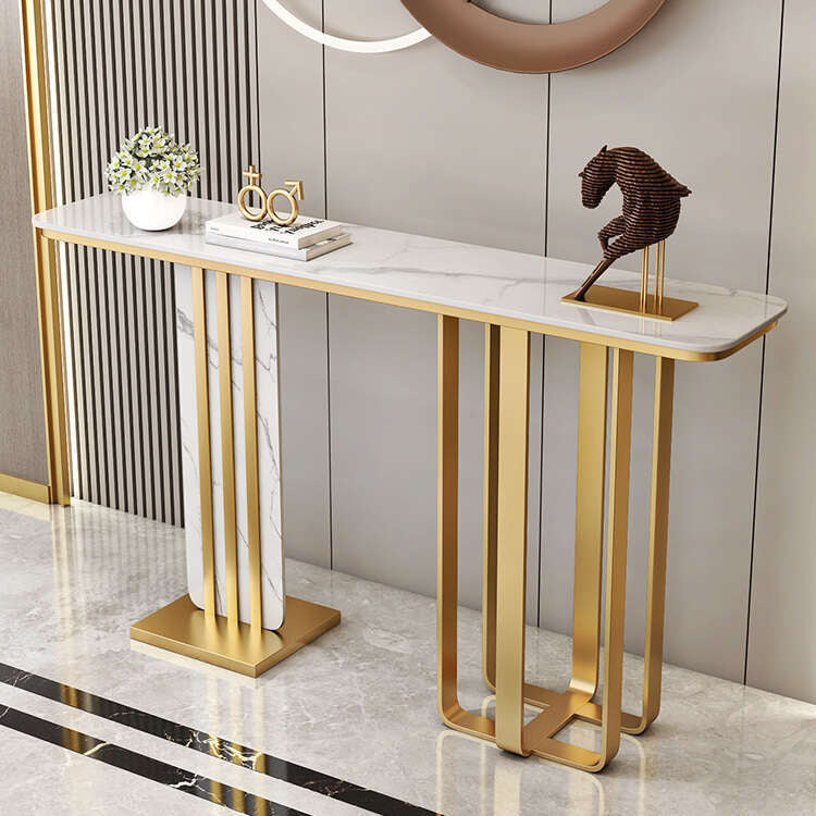 Italian style living room bar Stone entrance Wall-mounted partition table