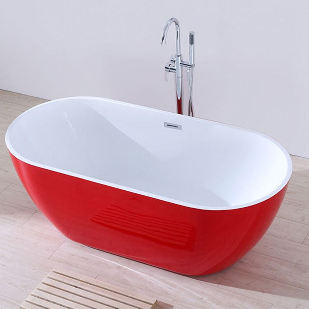 QW- Acrylic Bathtub Small for Home Use Colorful Bathtubs