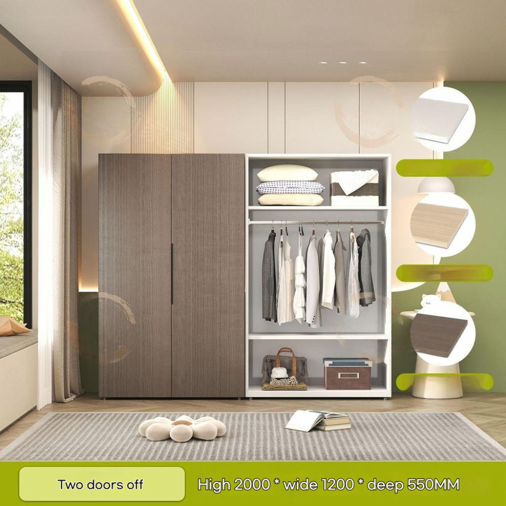 Thickened Steel Home Wardrobe Bedroom Aluminum Honeycomb Panel Storage Cabinet Eco-Friendly